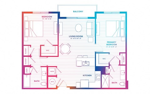 a blueprint of a floor plan of a house